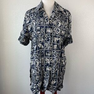 Rena Rowen for Saville Button Down Shirt Size 12 EUC